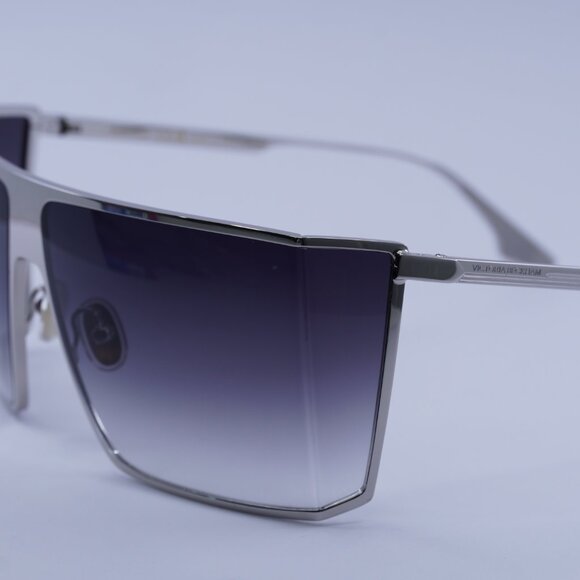 Victoria Beckham VB249S 040 Sunglasses Silver Rectangle Frame, Smoke Lenses - Picture 2 of 9